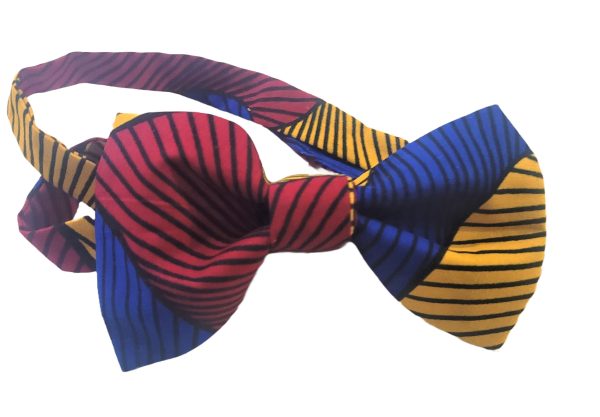 Red, Yellow, Blue Bow Tie